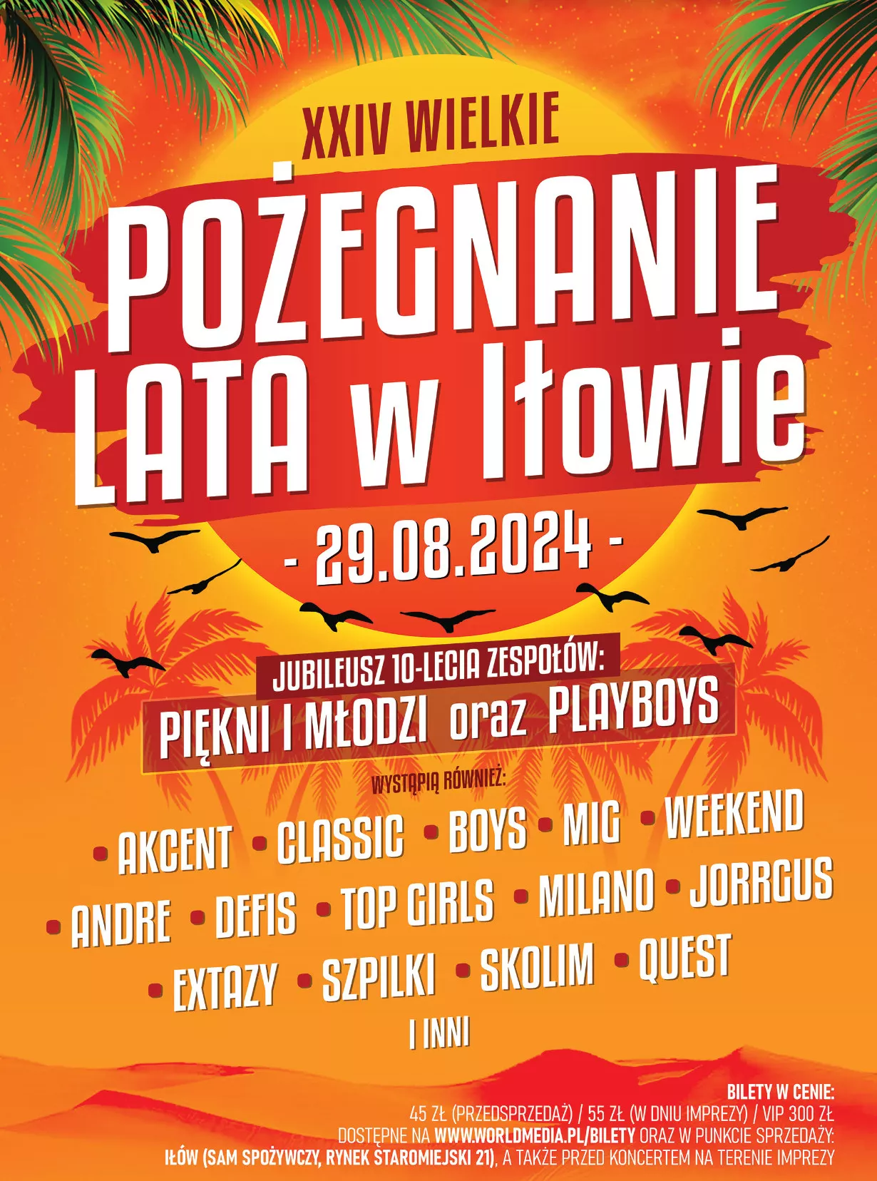 Wielkie Pożegnanie Lata w Iłowie 2024! Znamy pierwszych artystów! Kto wystąpi! Gdzie kupić bilet?